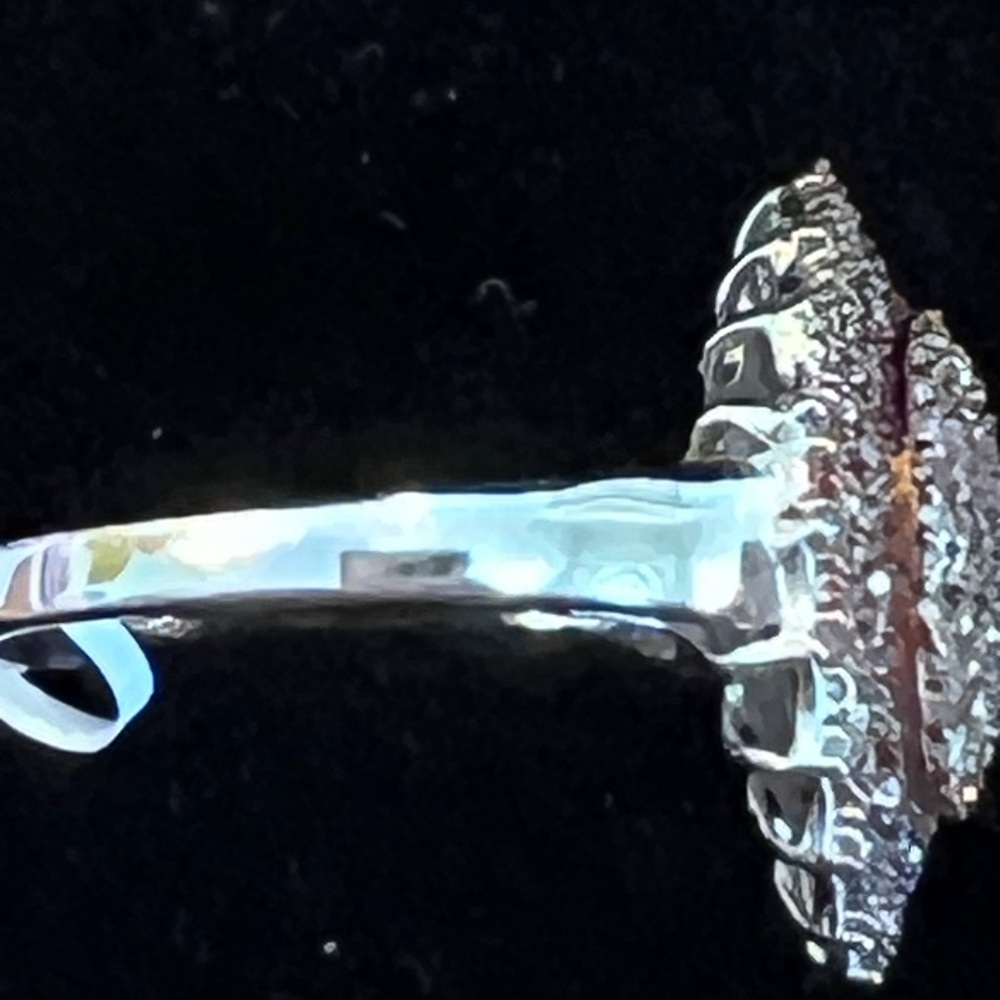 Champagne Diamond Sterling Silver Ring - Picture 8 of 11